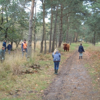 029-Jeugdnatuurwacht Bakel en Milheeze is opgericht op 8 juni 1978. Men probeert om vooral de schooljeugd, in het bijzonder de groepen 6, 7 en 8, bezig te laten zijn in de natuur. Foto genomen bij de Esperloop.