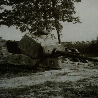 086-Duitse Panther tank, achtergelaten op de grens tussen Mortel en landgoed de Stippelberg, september 1944.